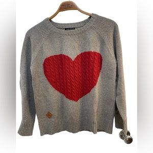 Simply Southern Heart Sweater Womens/Teens Size Medium EUC